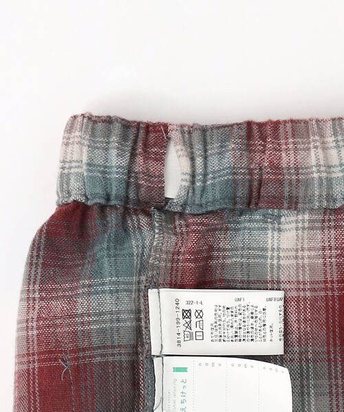 green label relaxing(グリーンレーベルリラクシング)の「TJ オンブレチェック ネルパンツ / キッズ 100cm-130cm(その他パンツ・キッズ・ワインレッド/オレンジ系その他・110cm/130cm/100cm/120cm)」の12枚目の写真