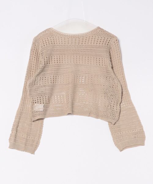 STYLEBLOCK（スタイルブロック）の「透かし編みニット（ニット/セーター・レディース・イエロー/ベージュ系その他/カーキ/ブラック/ホワイト・FREE）」の6枚目の写真