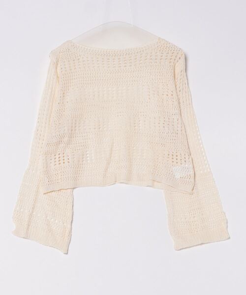 STYLEBLOCK（スタイルブロック）の「透かし編みニット（ニット/セーター・レディース・イエロー/ベージュ系その他/カーキ/ブラック/ホワイト・FREE）」の9枚目の写真