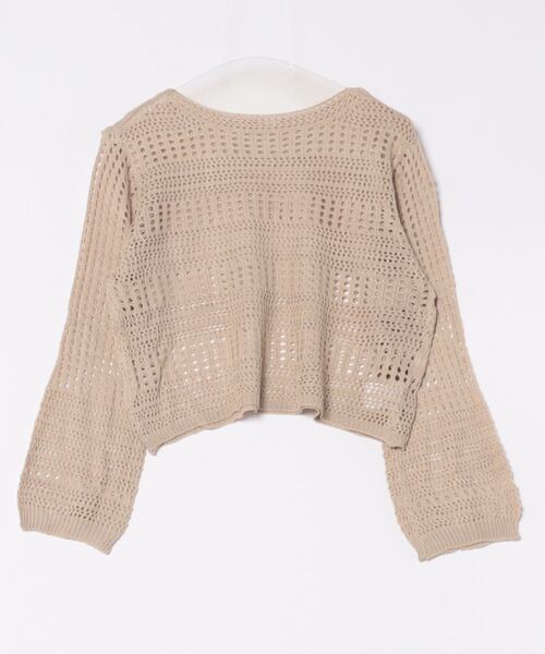 STYLEBLOCK（スタイルブロック）の「透かし編みニット（ニット/セーター・レディース・イエロー/ベージュ系その他/カーキ/ブラック/ホワイト・FREE）」の10枚目の写真