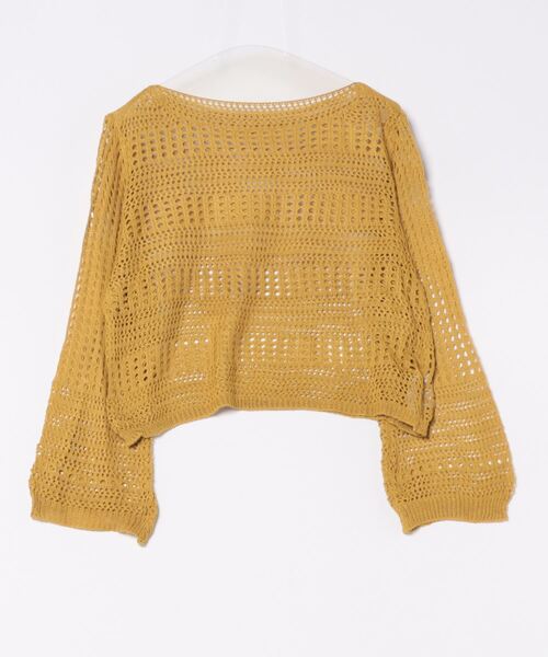 STYLEBLOCK（スタイルブロック）の「透かし編みニット（ニット/セーター・レディース・イエロー/ベージュ系その他/カーキ/ブラック/ホワイト・FREE）」の11枚目の写真