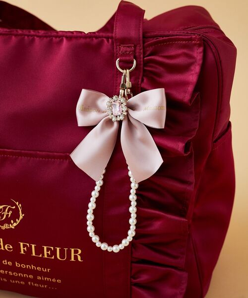 ビジューリボンパールストラップ（チャーム）｜Maison de FLEUR