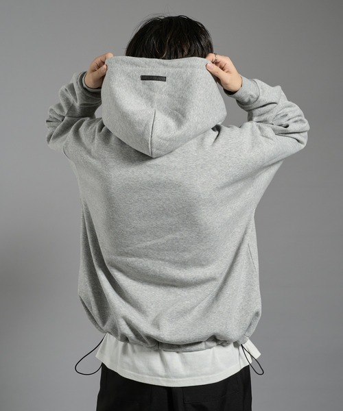 RUBBER LOGO DRAW CODE DOUBLE ZIP PARKA/ラバーロゴドロー