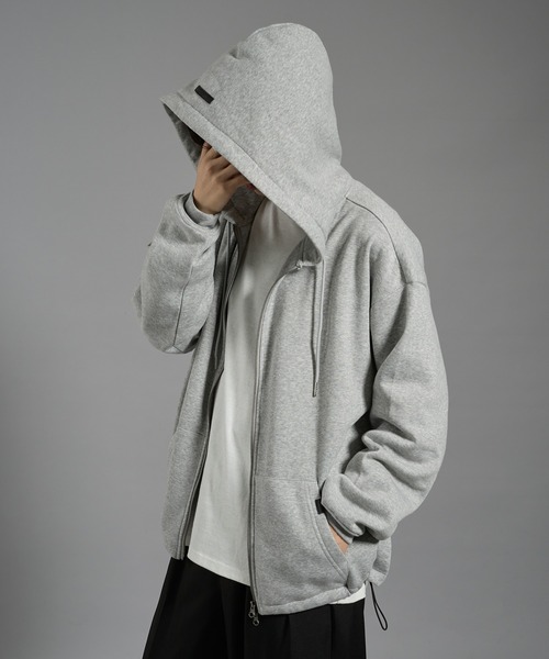 RUBBER LOGO DRAW CODE DOUBLE ZIP PARKA/ラバーロゴドロー