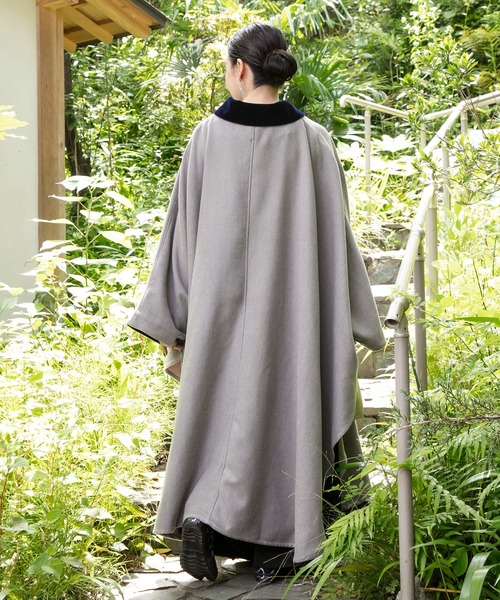 カヤ（カヤ）の「【カヤ】寒の着ケープコート（その他アウター・レディース・グリーン系その他/スミクロ/グレー・FREE）」の18枚目の写真
