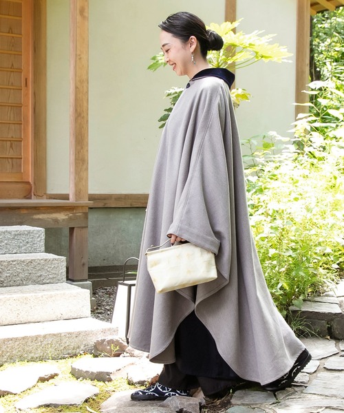 カヤ（カヤ）の「【カヤ】寒の着ケープコート（その他アウター・レディース・グリーン系その他/スミクロ/グレー・FREE）」の20枚目の写真