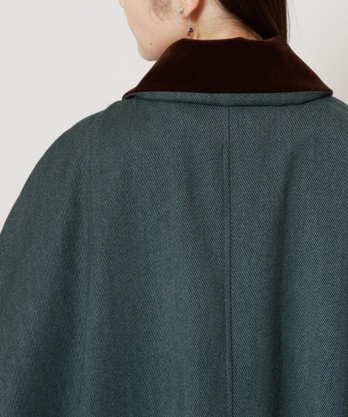 カヤ（カヤ）の「【カヤ】寒の着ケープコート（その他アウター・レディース・グリーン系その他/スミクロ/グレー・FREE）」の9枚目の写真