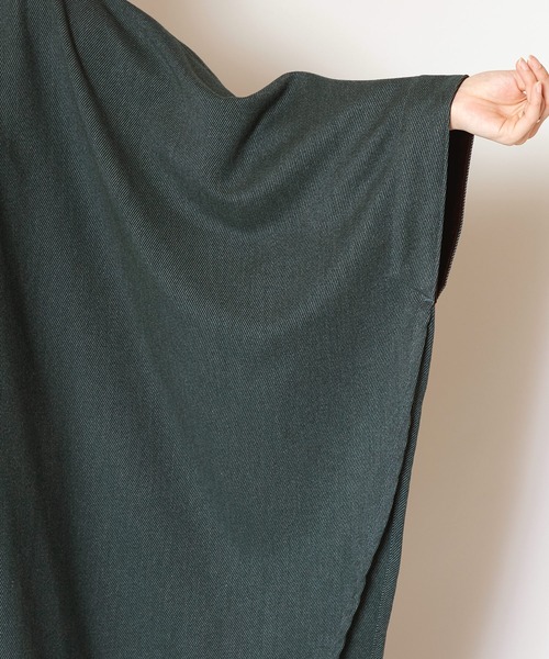 カヤ（カヤ）の「【カヤ】寒の着ケープコート（その他アウター・レディース・グリーン系その他/スミクロ/グレー・FREE）」の12枚目の写真