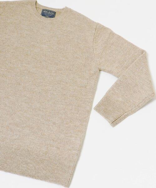 ITEMS URBANRESEARCH(アイテムズ アーバンリサーチ)の「ウール混 クルーネック ニット(ニット/セーター・メンズ・ベージュ/ブラック/チャコールグレー・MEDIUM/LARGE)」の11枚目の写真