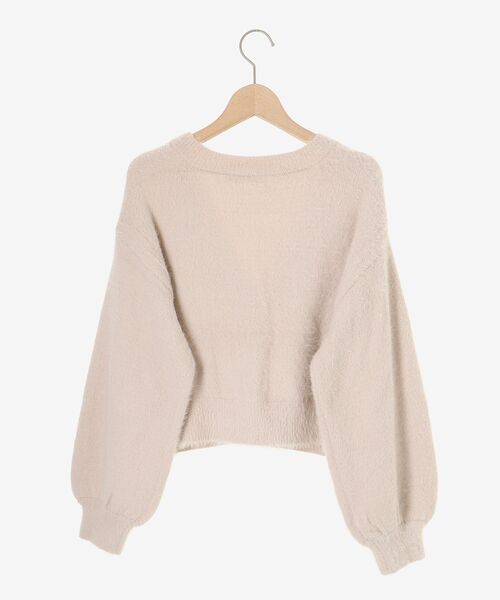 MAJESTIC LEGON（マジェスティックレゴン）の「キラキラビーズ刺繍シャギーカーデ（カーディガン/ボレロ・レディース・ピンク/ライトグレー/アイボリー/ブルー系その他5・MEDIUM）」の13枚目の写真