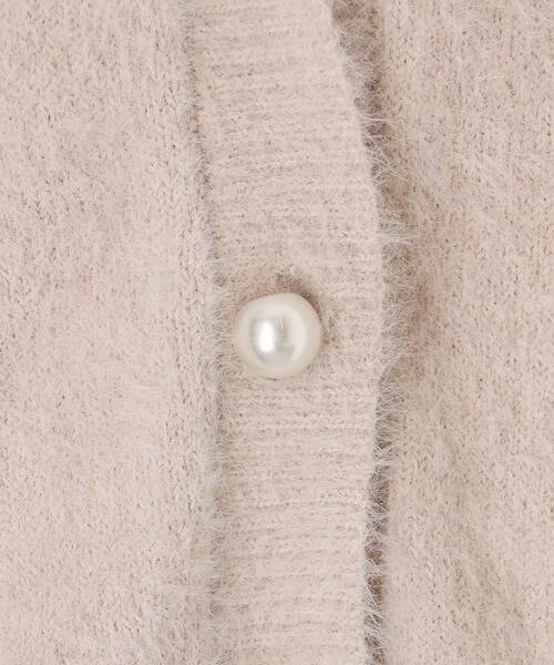 MAJESTIC LEGON（マジェスティックレゴン）の「キラキラビーズ刺繍シャギーカーデ（カーディガン/ボレロ・レディース・ピンク/ライトグレー/アイボリー/ブルー系その他5・MEDIUM）」の10枚目の写真