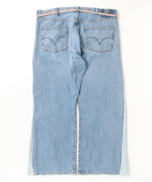 DISCOVERED（ディスカバード）の「Flower Ramponi Studs Denim Pants（デニムパンツ・メンズ・インディゴブルー/ブラック・FREE）」の11枚目の写真