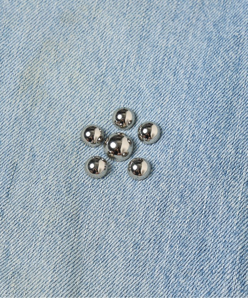 DISCOVERED（ディスカバード）の「Flower Ramponi Studs Denim Pants（デニムパンツ・メンズ・インディゴブルー/ブラック・FREE）」の21枚目の写真