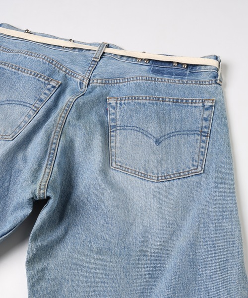 DISCOVERED（ディスカバード）の「Flower Ramponi Studs Denim Pants（デニムパンツ・メンズ・インディゴブルー/ブラック・FREE）」の19枚目の写真