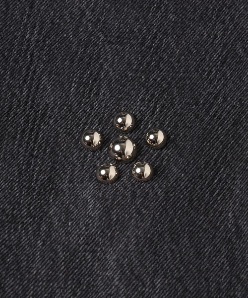 DISCOVERED（ディスカバード）の「Flower Ramponi Studs Denim Pants（デニムパンツ・メンズ・インディゴブルー/ブラック・FREE）」の14枚目の写真