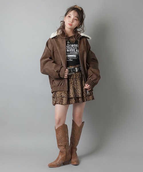 SPINNS（スピンズ）の「レオパードフェイクファーヘアゴム 2SET（ヘアゴム・レディース・アイボリー/ブラウン・ONESIZE）」の5枚目の写真
