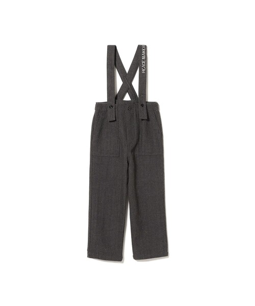 GO TO HOLLYWOOD（ゴートゥーハリウッド）の「GO TO HOLLYWOOD / ヘリンボーン サスペンダー付き パンツ 2024FW（100～150cm）（その他パンツ・キッズ・ブラウン/チャコールグレー・SMALL/MEDIUM/LARGE）」の3枚目の写真