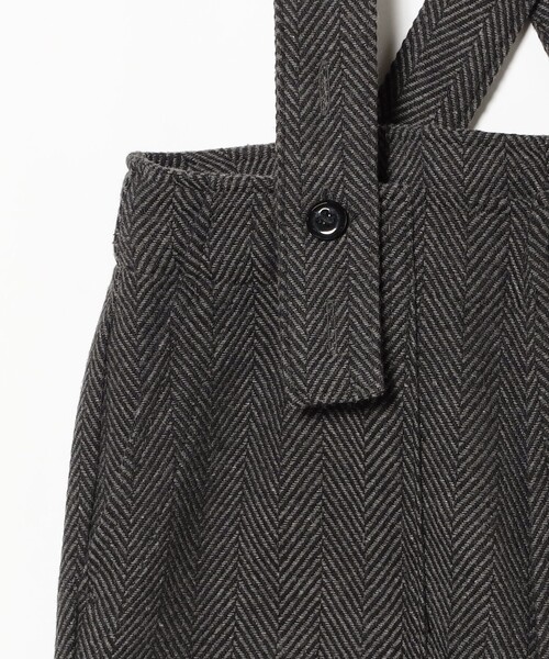 GO TO HOLLYWOOD（ゴートゥーハリウッド）の「GO TO HOLLYWOOD / ヘリンボーン サスペンダー付き パンツ 2024FW（100～150cm）（その他パンツ・キッズ・ブラウン/チャコールグレー・SMALL/MEDIUM/LARGE）」の5枚目の写真