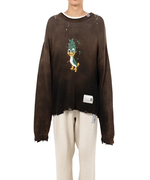 セール】LEON Jacquard Knit Sweater（ニット/セーター