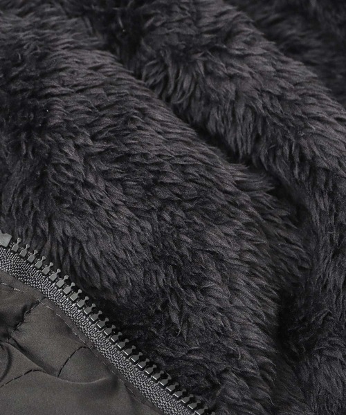 GERRY（ジェリー）の「裏ボア ポリエステル フードウォーマー フロントジップ仕様（ネックウォーマー/スヌード・メンズ・ブラック・FREE）」の10枚目の写真