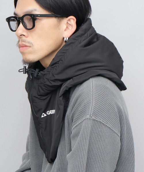 GERRY（ジェリー）の「裏ボア ポリエステル フードウォーマー フロントジップ仕様（ネックウォーマー/スヌード・メンズ・ブラック・FREE）」の11枚目の写真