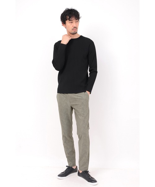 HIGH STREET(ハイストリート)の「HIGH STREET∴4WAYブラッシュジャガードイージーパンツ(スラックス・メンズ・ベージュ/グレー/ブラック・M/LL/L)」の18枚目の写真