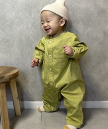 MAKE YOUR DAY | バンドカラーカバーオール(ロンパース)