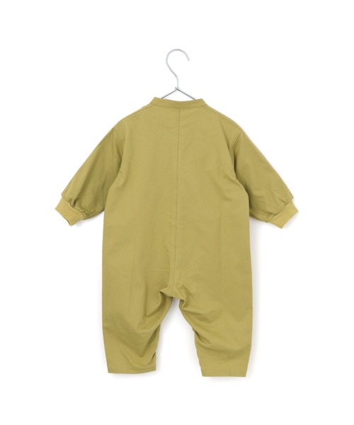 MAKE YOUR DAY（メイクユアデイ）の「バンドカラーカバーオール（ロンパース・キッズ・イエロー/カーキ/ブルー・70/80）」の11枚目の写真