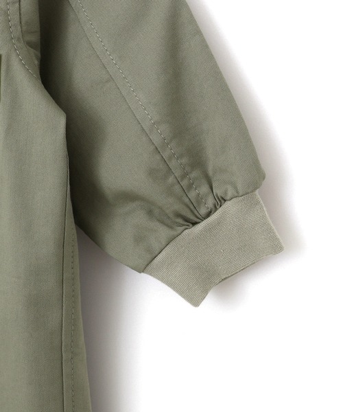 MAKE YOUR DAY（メイクユアデイ）の「バンドカラーカバーオール（ロンパース・キッズ・イエロー/カーキ/ブルー・70/80）」の13枚目の写真