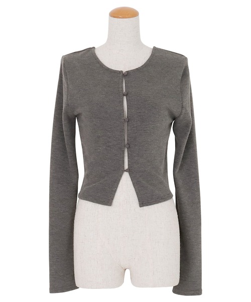 AMBIENT（アンビエント）の「2ウェイロングスリーブトップス（Tシャツ/カットソー・レディース・ネイビー/ラベンダー/ホワイト/ブラウン/グレー/ブラック/カーキ・FREE）」の3枚目の写真