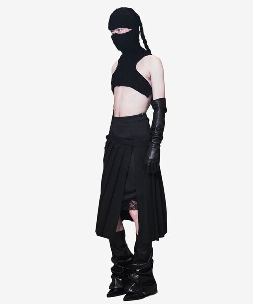 POOLDE（プールデ）の「【POOLDE/プールデ】Hoodie Vest/フーディショートベスト/ネックウォーマー（ベスト・レディース・ブラック・FREE）」の9枚目の写真