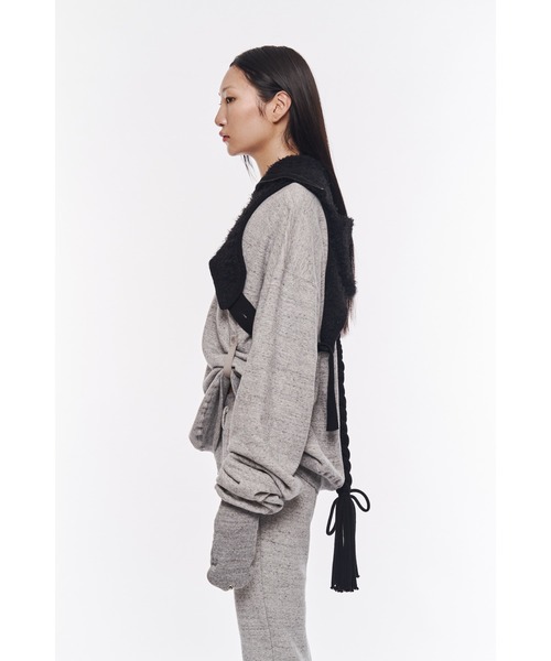 POOLDE（プールデ）の「【POOLDE/プールデ】Hoodie Vest/フーディショートベスト/ネックウォーマー（ベスト・レディース・ブラック・FREE）」の15枚目の写真