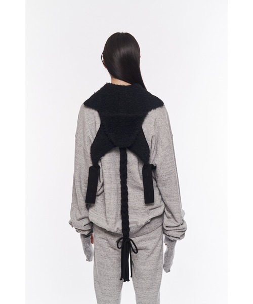 POOLDE（プールデ）の「【POOLDE/プールデ】Hoodie Vest/フーディショートベスト/ネックウォーマー（ベスト・レディース・ブラック・FREE）」の16枚目の写真