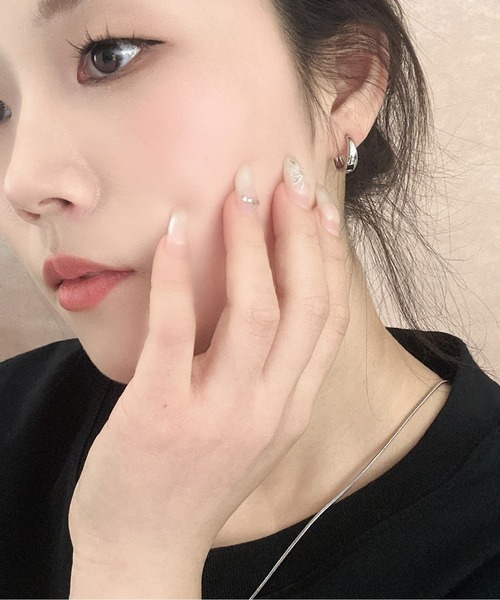 Burner(バーナー)の「【OKUOKU 0909】フープピアス 両耳用 oku-pierce-680075767389-4 Yn【RBTS】(ピアス(両耳用)・レディース・シルバー系その他/シルバー系その他2/ゴールド系その他2/ゴールド/ゴールド系その他/シルバー・FREE)」の17枚目の写真