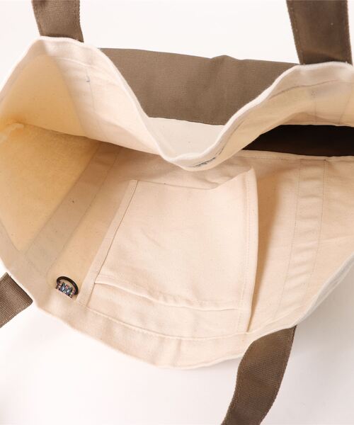 KRIFF MAYER（クリフメイヤー）の「配色クリフトート（トートバッグ・レディース・バーガンディー/ホワイト×ブラウン/ホワイト×グリーン/グリーン/ネイビー・FREE）」の22枚目の写真