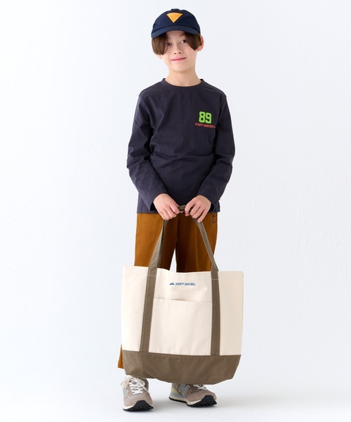 KRIFF MAYER（クリフメイヤー）の「配色クリフトート（トートバッグ・レディース・バーガンディー/ホワイト×ブラウン/ホワイト×グリーン/グリーン/ネイビー・FREE）」の21枚目の写真