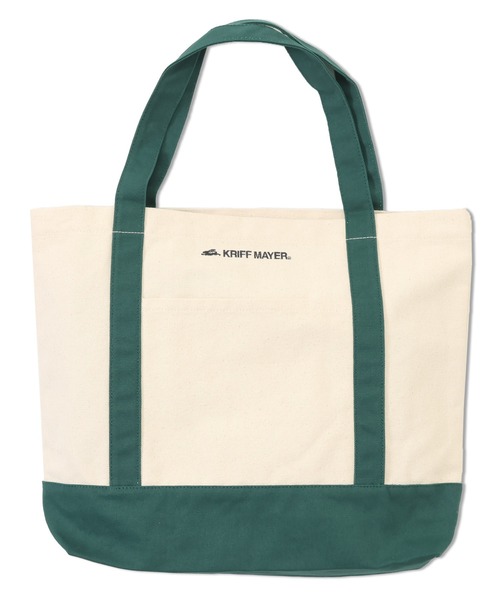 KRIFF MAYER（クリフメイヤー）の「配色クリフトート（トートバッグ・レディース・バーガンディー/ホワイト×ブラウン/ホワイト×グリーン/グリーン/ネイビー・FREE）」の15枚目の写真