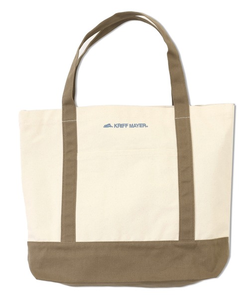 KRIFF MAYER（クリフメイヤー）の「配色クリフトート（トートバッグ・レディース・バーガンディー/ホワイト×ブラウン/ホワイト×グリーン/グリーン/ネイビー・FREE）」の16枚目の写真