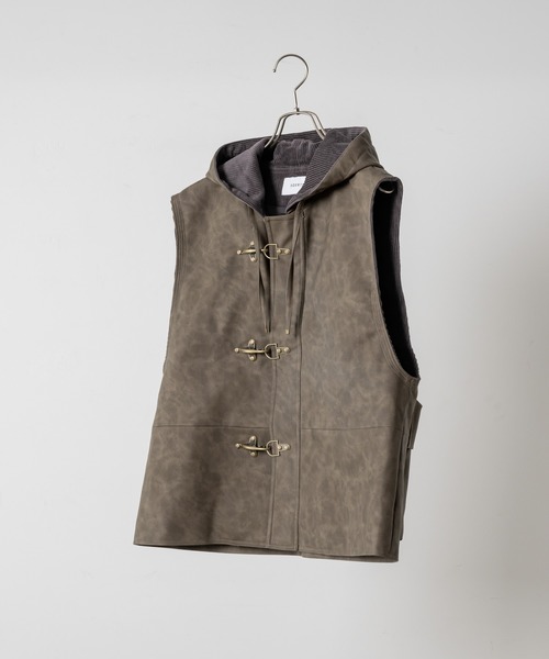 TOTAL PATTERN MULCH HOODIE VEST/トータルパターンマルチ