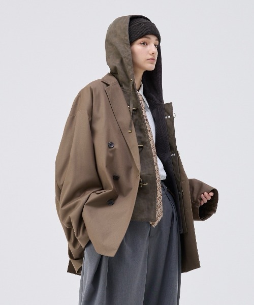 soerte トータルパターンマルチフーディーベスト TOTAL PATTERN MULCH HOODIE VEST/トータルパターンマルチ