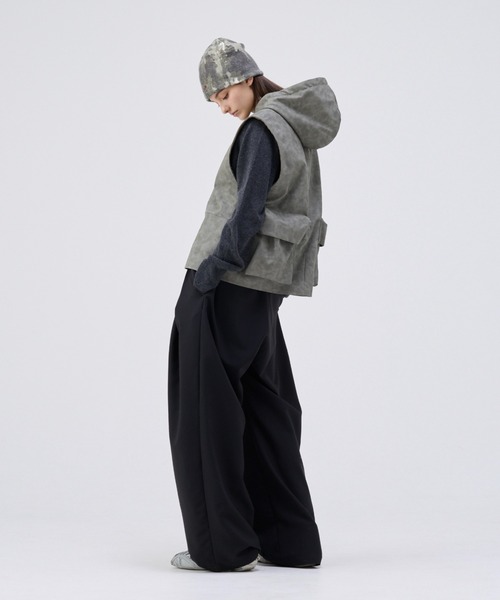 TOTAL PATTERN MULCH HOODIE VEST/トータルパターンマルチ