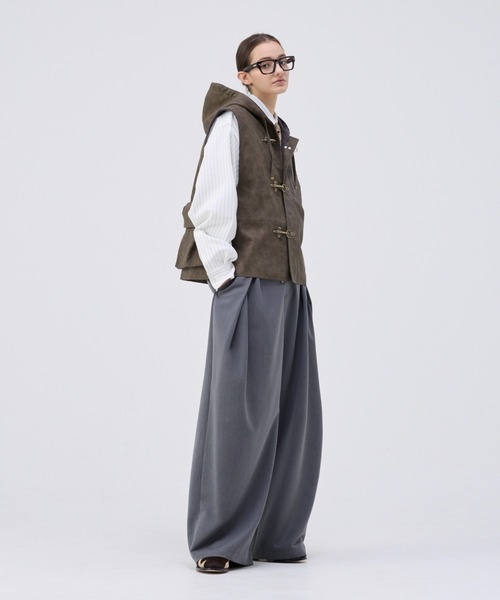 soerte トータルパターンマルチフーディーベスト soerte（ソエルテ）の「TOTAL PATTERN MULCH HOODIE VEST