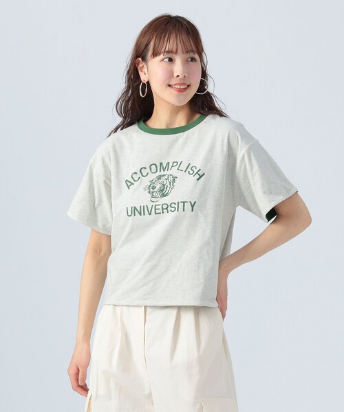 BEAMS HEART（ビームスハート）の「リバーシブル プリント Tシャツ（Tシャツ/カットソー・レディース・グレー系その他/ブルー/ホワイト系その他5・FREE）」の2枚目の写真