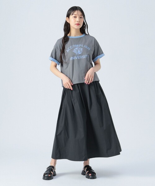 BEAMS HEART（ビームスハート）の「リバーシブル プリント Tシャツ（Tシャツ/カットソー・レディース・グレー系その他/ブルー/ホワイト系その他5・FREE）」の4枚目の写真