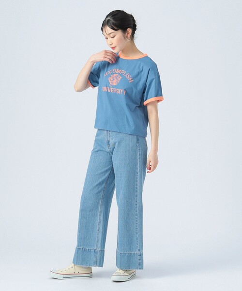 BEAMS HEART（ビームスハート）の「リバーシブル プリント Tシャツ（Tシャツ/カットソー・レディース・グレー系その他/ブルー/ホワイト系その他5・FREE）」の8枚目の写真