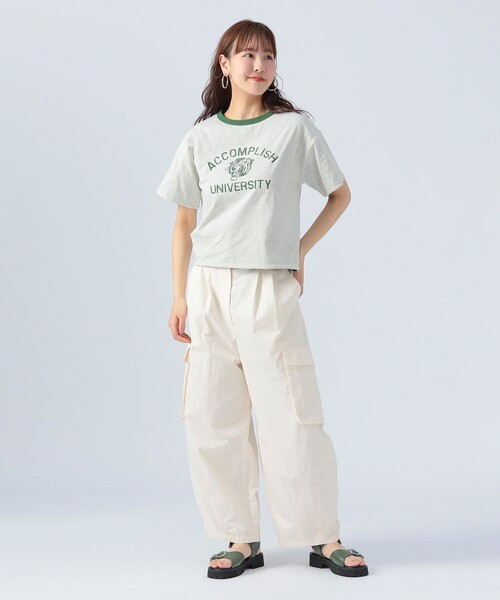 BEAMS HEART（ビームスハート）の「リバーシブル プリント Tシャツ（Tシャツ/カットソー・レディース・グレー系その他/ブルー/ホワイト系その他5・FREE）」の13枚目の写真