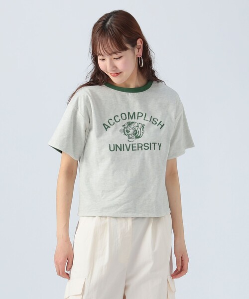 BEAMS HEART（ビームスハート）の「リバーシブル プリント Tシャツ（Tシャツ/カットソー・レディース・グレー系その他/ブルー/ホワイト系その他5・FREE）」の14枚目の写真