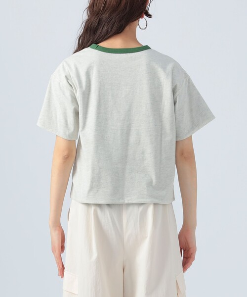 BEAMS HEART（ビームスハート）の「リバーシブル プリント Tシャツ（Tシャツ/カットソー・レディース・グレー系その他/ブルー/ホワイト系その他5・FREE）」の19枚目の写真