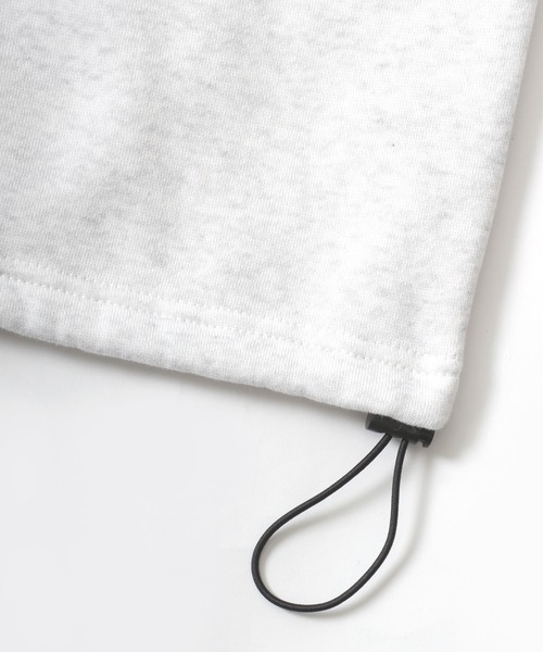 Mark Gonzales（マーク・ゴンザレス）の「MARK GONZALES ARTWORK COLLECTION/マークゴンザレス 別注 オーバーサイズ 裏起毛 ハート ロゴ ワンポイント刺繍 ドローコード スウェット/トレーナー レディース メンズ（スウェット・メンズ・ネイビー/アッシュグレー/ブラック/チャコール・M/L/XL）」の6枚目の写真