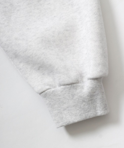 Mark Gonzales（マーク・ゴンザレス）の「MARK GONZALES ARTWORK COLLECTION/マークゴンザレス 別注 オーバーサイズ 裏起毛 ハート ロゴ ワンポイント刺繍 ドローコード スウェット/トレーナー レディース メンズ（スウェット・メンズ・ネイビー/アッシュグレー/ブラック/チャコール・M/L/XL）」の7枚目の写真